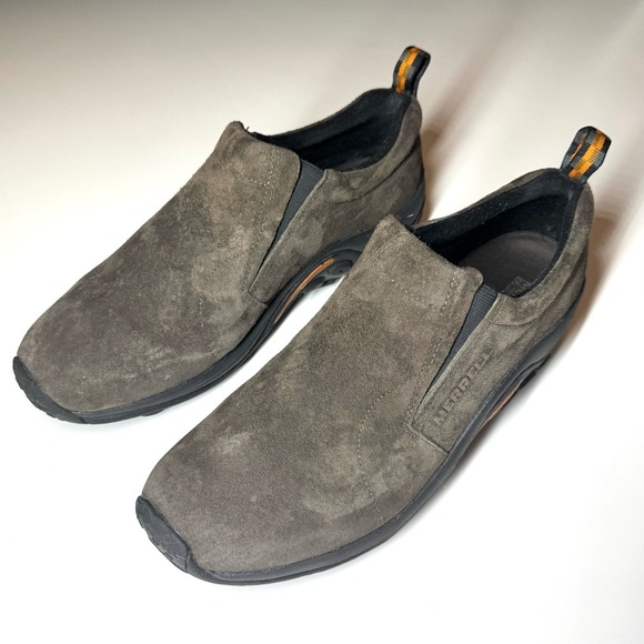 Merrell Men's Jungle Suede Moc Shoes Dark Brown Suede Slip-Ons Size- 13 - Picture 6 of 10